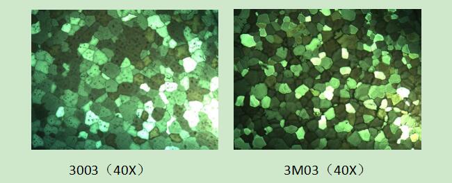 3003/3m03鋁合金金相組織對(duì)比